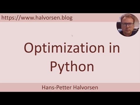 Optimization in Python