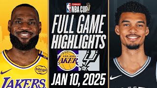 LAKERS vs SPURS FULL GAME HIGHLIGHTS JANUARY 10, 2025 NBA FULL GAME HIGHLIGHTS TODAY 2K25