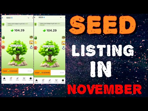 SEED Listing in November 🔥SEED Mining Project | SEED Token Launch