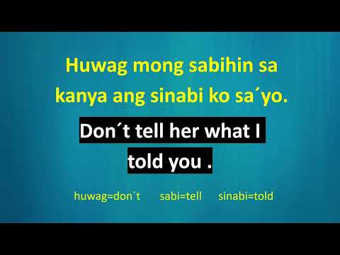 TAGALOG ENGLISH SPEAKING PRACTICE (100 TAGALOG EXPRESSIONS USING “SA”)