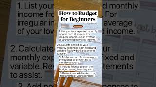 Budgeting for Beginners #budgetingbeginners #budgetplanning #budgeting #budgetwithme