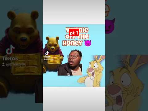 If Pooh Ate Honey Packets pt1 #comedy #skit  #honey #disney #horror #freaky #savage #animal