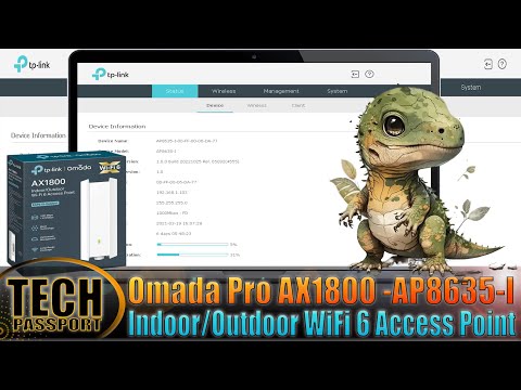 How to Setup and Install TP Link Omada Pro AX1800 Indoor Outdoor WiFi 6 Access Point - AP8635-I