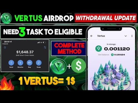 Vertus Airdrop withdraw | Vertus Airdrop listing | Vertus Mining Airdrop Update | Vertus Airdrop