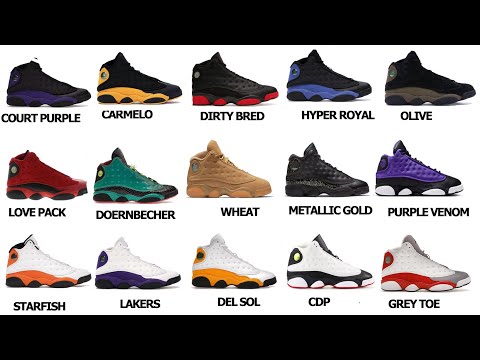 ALL AIR JORDAN 13s WITH NAMES