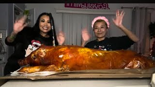 Whole Roast Pig ASMR Mukbang