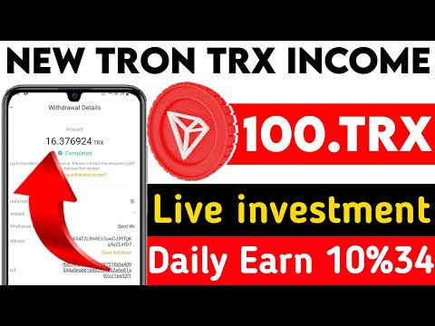 New Tron Trx Order income Site | New Usdt Daily Earn earning money 💸