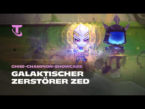 Galaktischer Zerstörer Zed | Chibi-Champion-Showcase – Teamfight Tactics