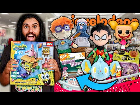 Hunting for RARE NICKELODEON MERCH at GIANT THRIFT STORE