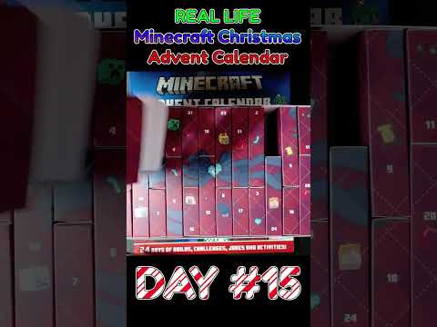 Opening a REAL LIFE Minecraft Christmas Advent Calendar Day #15