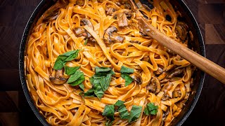 Spicy Creamy Mushroom Pasta