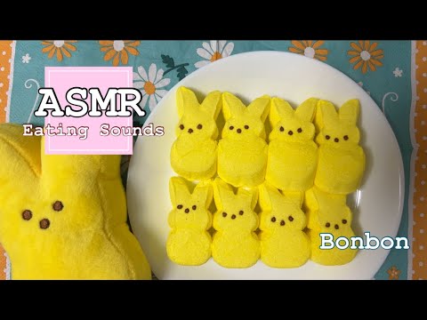 ピープス♡Peepsバニーマシュマロを食べる【咀嚼音/Eating sounds/ASMR】