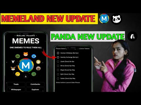 Memeland new update | Panda new update | how to select exchange in Panda |