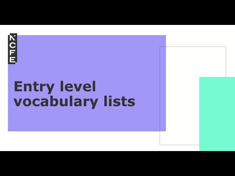 September 2024 Update - Entry Level Maths: Vocabulary Lists & Additional Assessor Instructions