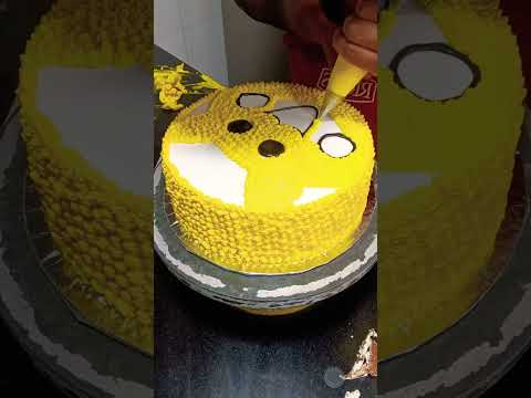 Pokemon cake making #cake #baking #birthday