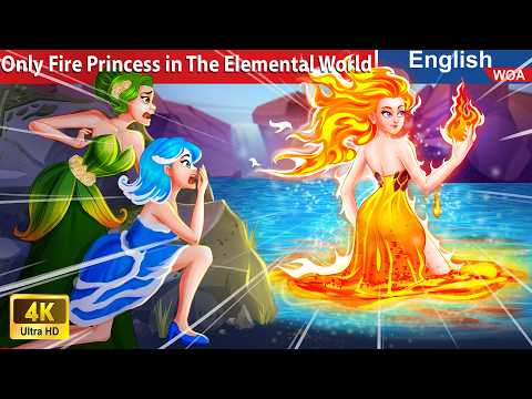 Only Fire Princess in The Elemental World 🔥 Bedtime Stories🌛 Fairy Tales @WOAFairyTalesEnglish