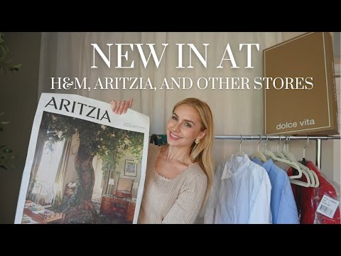 NEW in autumn at H&M Aritzia and other stores | shopping try on haul 2024 fall trends