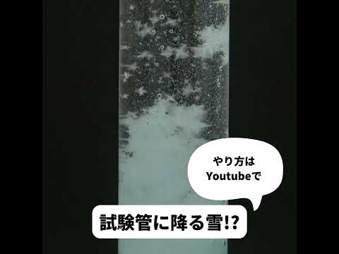 試験管に降る雪