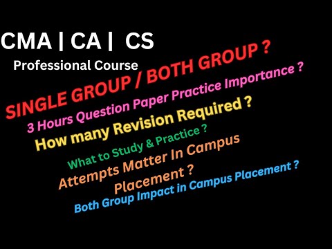 When you should Give Single or Both Group in #cmaexam #cmacourse ? #ca #cs #live #livestream #icmai