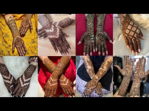 stylish mehndi designs|beautiful mehndi|front and back hand|bridal mehndi design|easy dulhan mehndi