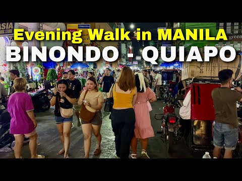 QUIAPO MANILA, Philippines | Walking Tour of Binondo & Quiapo Market this December - Christmas 2024!