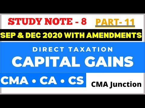 Capital Gains | Amalgamation & demerger | Direct taxation | CMA | CA | CS