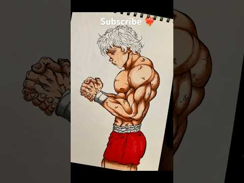 Drawing baki in my style #shorts