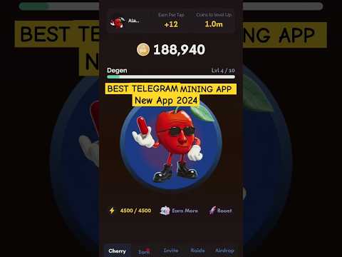 Cherry Tap Tap Telegram bot | Cherry game New telegram earning bot | Free Mining Telegram App