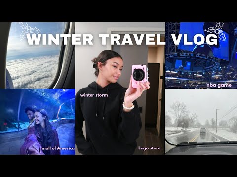 Christmas Travel Vlog ♡ | NBA game, Mall of America, Lego store + more