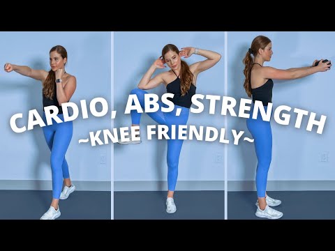 KNEE FRIENDLY Standing Workout *ROUND 2* | low impact cardio, standing abs, + beginner strength