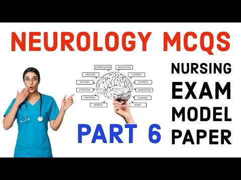 RRB Staff Nurse Exam preparation questions and answers 2024 Neurology mcqs part 6