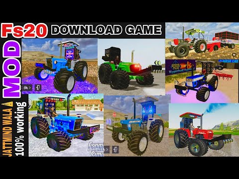 Fs20 🔥Indian tractor mod download link || fs20 mod || modified tractor game || indian tractor game