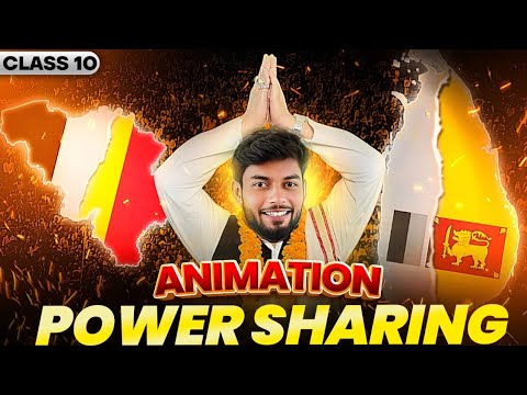 Power Sharing Class 10🔥1 shot- INDIAs Best Animation🇮🇳