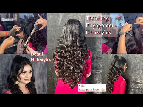 Viral Engagement Hairstyles Step By Step In Detailed | | Trending Instagram Hairstyles For Wedding