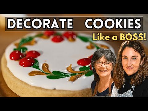 Pastry Chef Shares PRO Holiday Cookie Decorating Secrets!