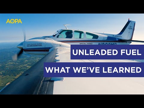 AOPA unleaded fuel demo Baron at 200 hours