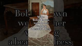 Millie Bobby Brown's wedding dress #story #dress #milliebobbybrown #shorts #2024 #fashion #wedding