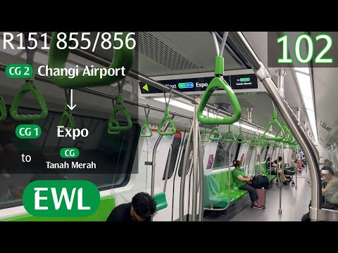 [SMRT] [CGL Debut] Alstom Movia R151 [855/856] - Changi Airport » Expo (CGL)