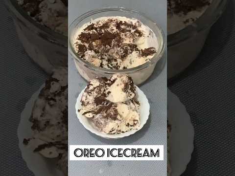 3-ingredients Oreo Ice Cream#oreodessert #easyrecipe #dessertlovers #oreoicecreamrecipe #shorts