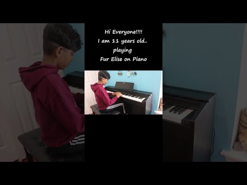 11 Year Old Playing Fur Elise On The Piano