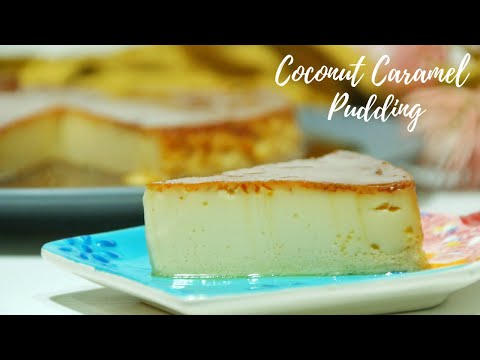 Cococnut Caramel  Pudding || Asheescookbook