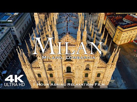 [4K] MILAN 🇮🇹 Milano Drone | 1 Hour Aerial of Milano | Lombardia Italy Italia 2025