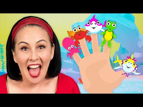 Baby Shark Finger Family | Learn Sea Creatures | Lah-Lah Nursery Rhymes and Kids Songs