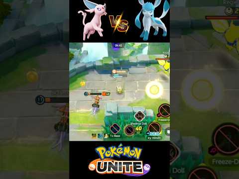 Espeon vs Glaceon 1v1 🔥||Pokemon unite