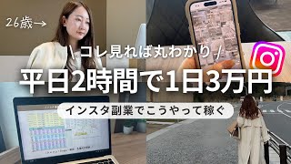 【時間がない女性必見】平日2時間作業で1日3万円、こうやって稼ぐ