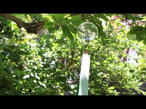 金鳥の夏日本の夏　渦巻の江戸風鈴