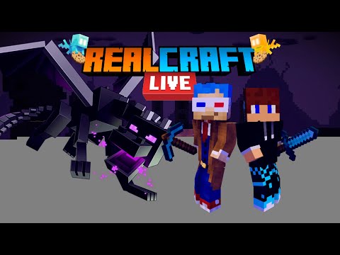 Beating the Ender Dragon AGAIN?! RealCraft LIVE