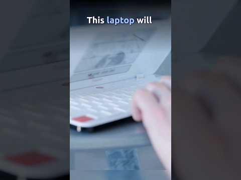 Innovative laptop that removes distractions for more productive writing! #laptop #computer #newtech