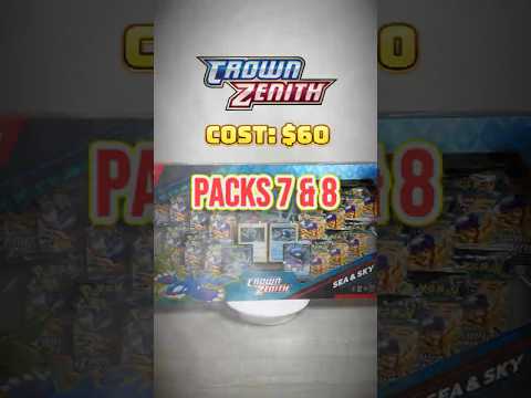 Packs 7 & 8 | Pokémon Crown Zenith Premium Collection Sea & Sky Unboxing