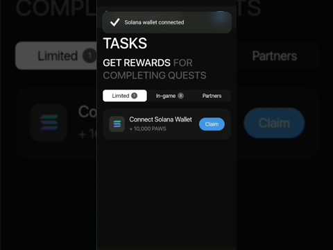 How To Add Phantom Wallet In Paws | Paws Solana Wallet Connect #shorts #pawsairdrop #phantom